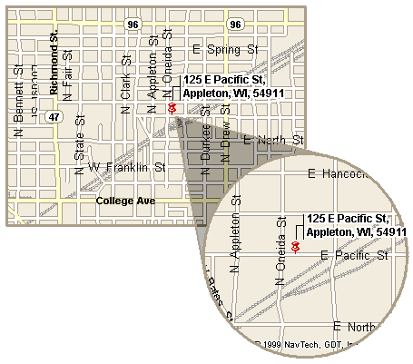 Map of Downtown Appleton